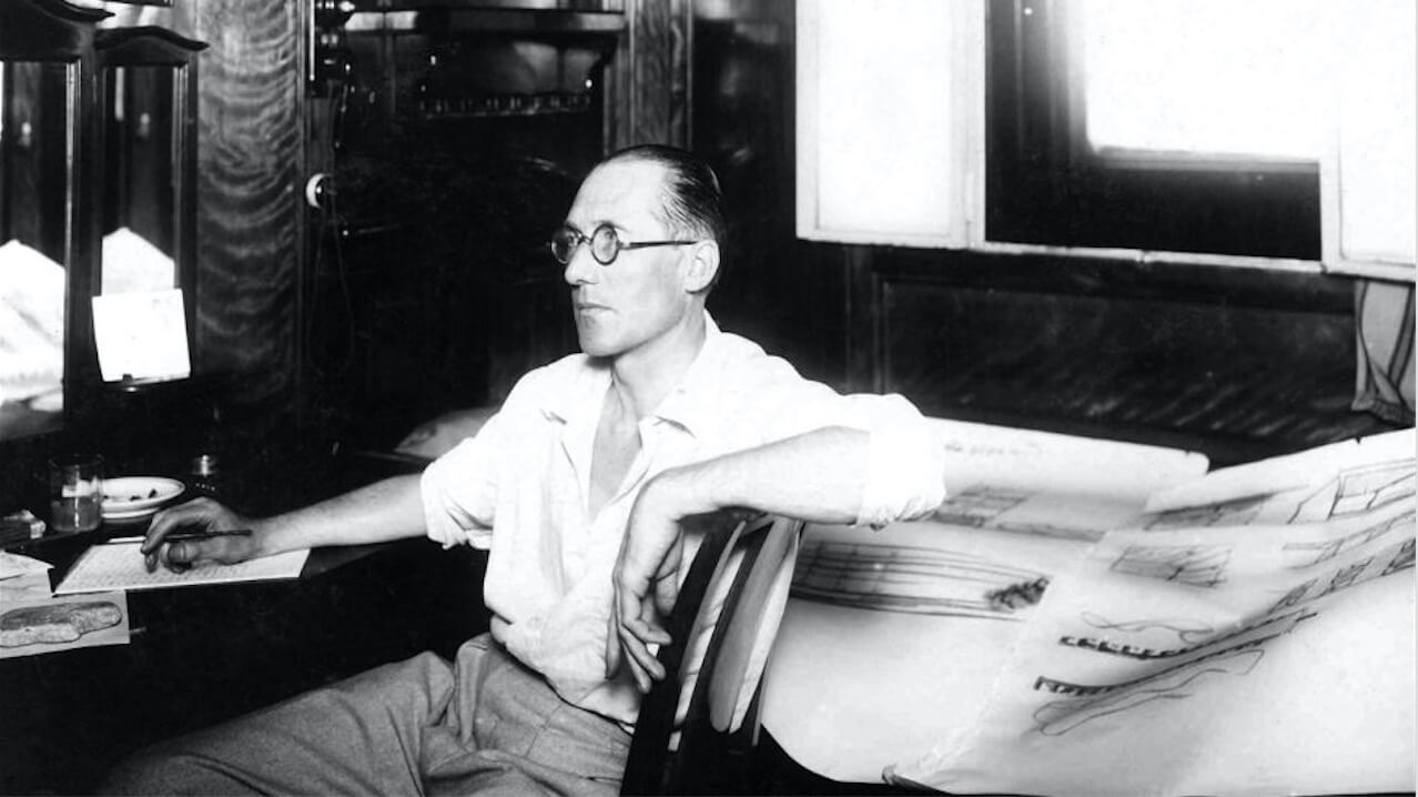 Le Corbusier an Bord der "Lutetia", 1929